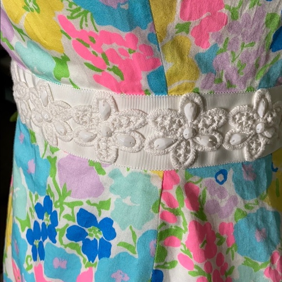 Lilly Pulitzer Serena Dress Spring Fling Floral 4 EASTER 🐣 - Picture 3 of 7